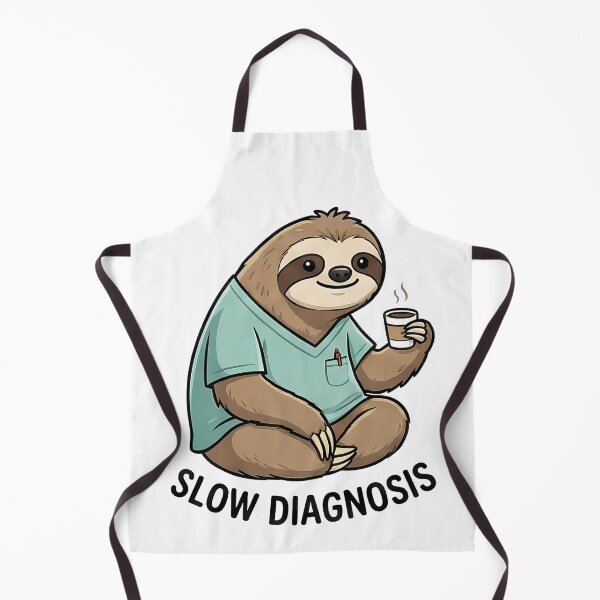 Item preview, Funny Sloth Slow Diagnosis Doctor Coffee designed and sold by k3rstman1.