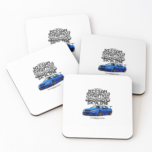Item preview, Nissan Skyline R34 GT-R Pixel Art Y2K Aesthetic designed and sold by LUSQUIN0S.