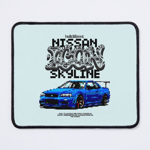 Item preview, Nissan Skyline R34 GT-R Pixel Art Y2K Aesthetic designed and sold by LUSQUIN0S.