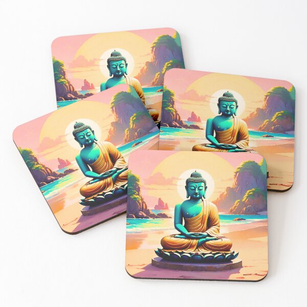 Item preview, Buddha - Serene Shores of Enlightenment  designed and sold by ZenGrooves.