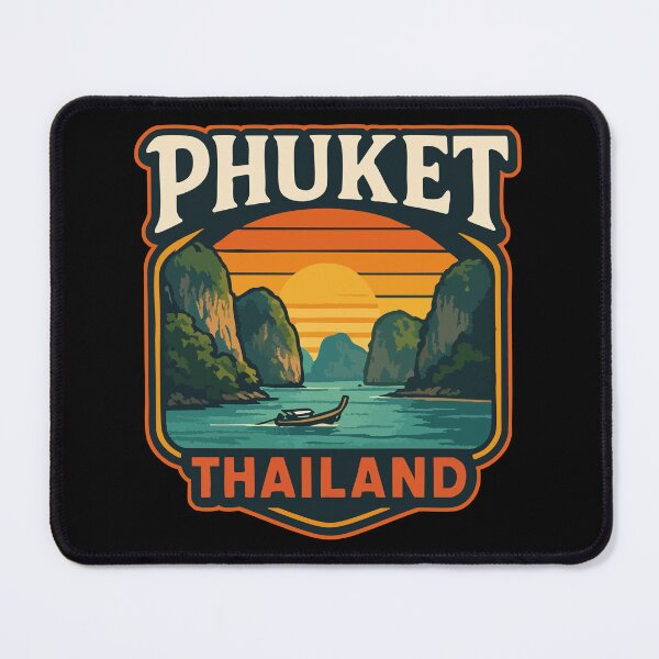 Item preview, Phuket Thailand Retro Travel designed and sold by TomFrontierArt.