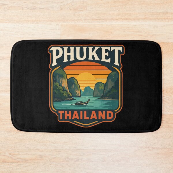 Item preview, Phuket Thailand Retro Travel designed and sold by TomFrontierArt.
