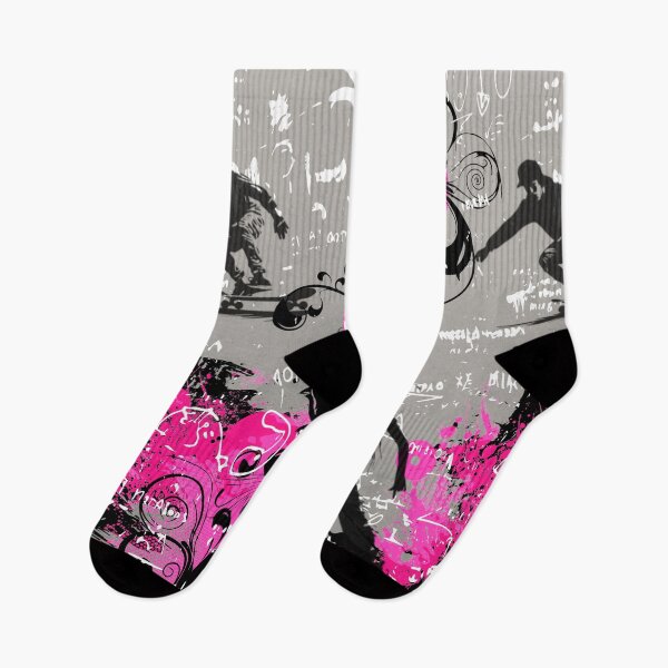 Item preview, Pink Grunge Graffiti – Skater & Hip-Hop Dancer Stencil Art | Frutiger Metro Circles designed and sold by Pics'Elle Creations.