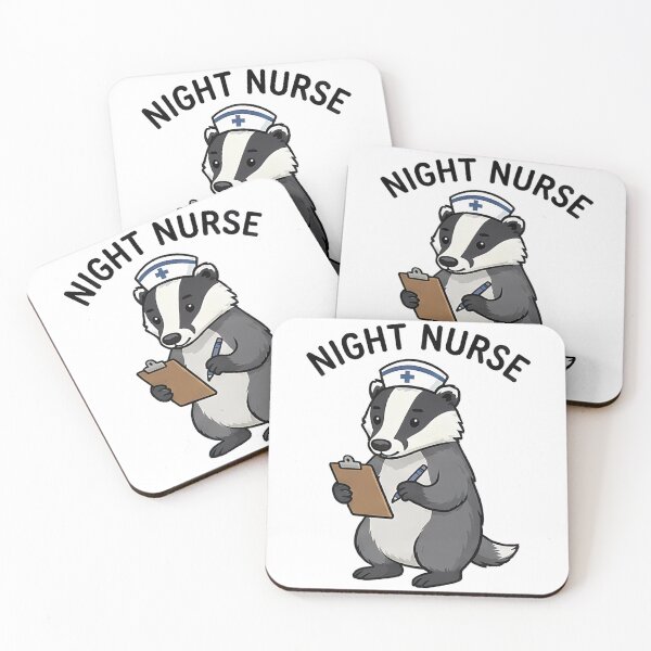 Item preview, Night Nurse Badger Healthcare Worker designed and sold by k3rstman1.
