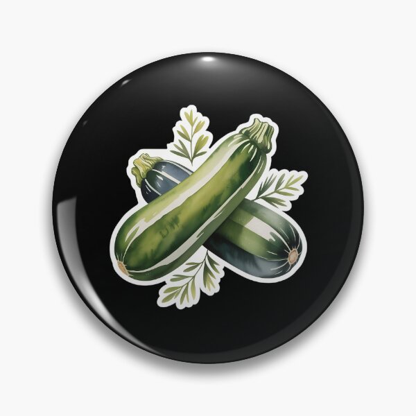 Item preview, Watercolor Zucchini Illustration – Realistic Green Vegetable Art for Kitchen Decor designed and sold by VividOrganica.