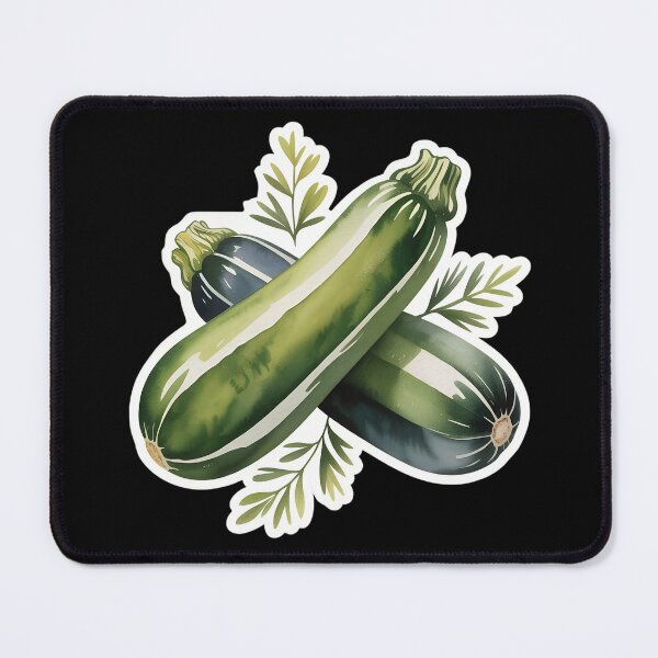 Item preview, Watercolor Zucchini Illustration – Realistic Green Vegetable Art for Kitchen Decor designed and sold by VividOrganica.