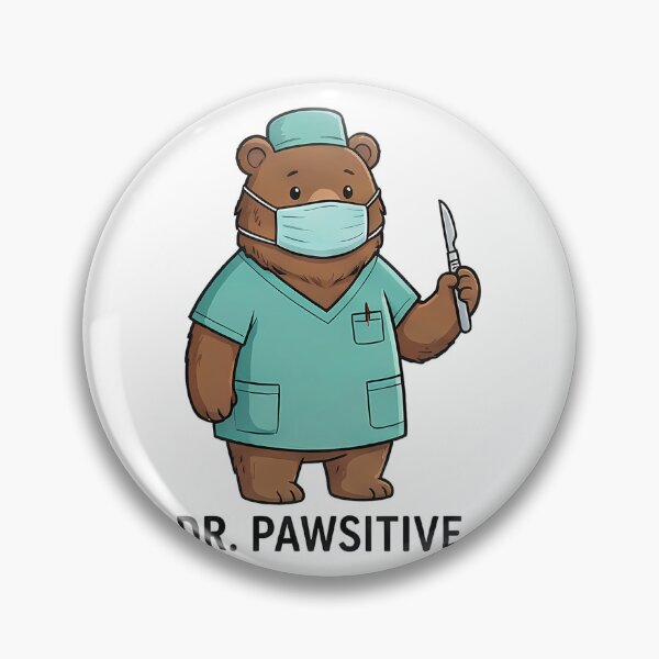 Item preview, Dr. Pawsitive Bear Surgeon Cartoon designed and sold by k3rstman1.