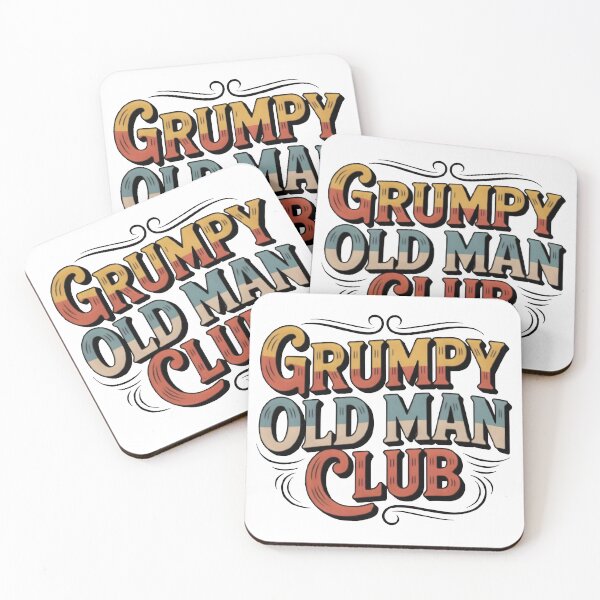 Item preview, GRUMPY OLD MAN CLUB – Funny Retro Quote Design designed and sold by SoftyDesigns.