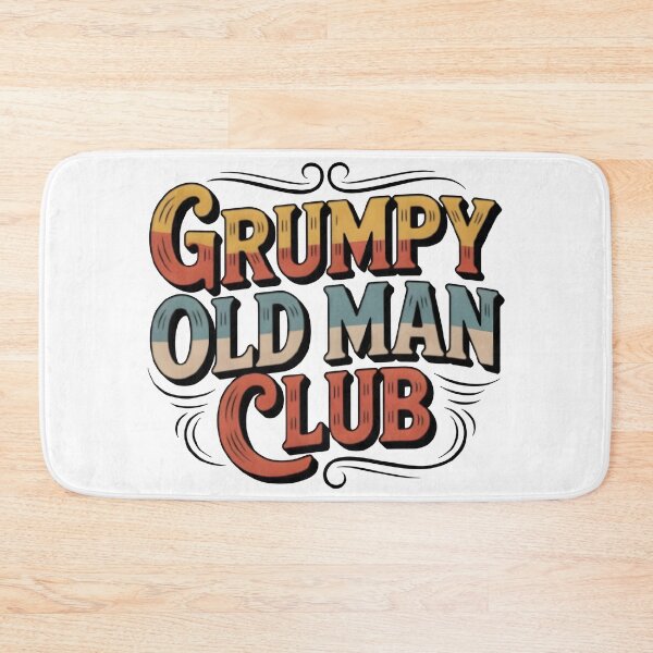 Item preview, GRUMPY OLD MAN CLUB – Funny Retro Quote Design designed and sold by SoftyDesigns.
