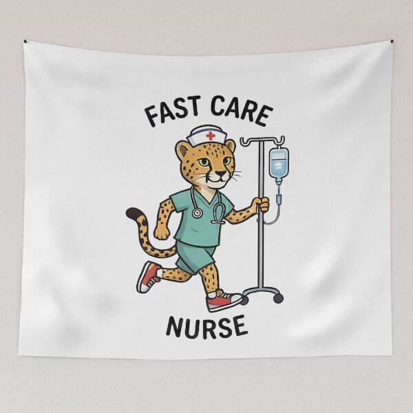 Item preview, Fast Care Nurse Cheetah designed and sold by k3rstman1.