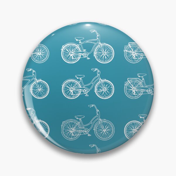 Item preview, Beach Cruiser Bicycles - line drawn bikes in white ink designed and sold by Kathunk Designs.