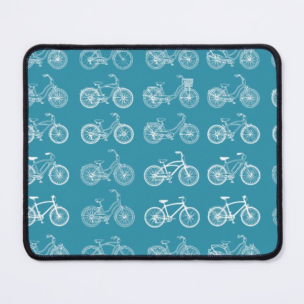 Item preview, Beach Cruiser Bicycles - line drawn bikes in white ink designed and sold by Kathunk Designs.