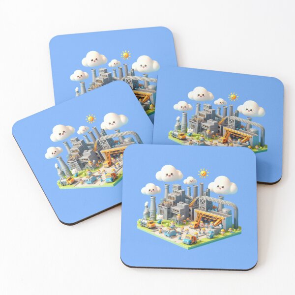 Item preview, “POSCO Pohang Steelworks 3D Sketch — Iconic Korean Industrial Landscape” , designed and sold by PaintMeWorld.