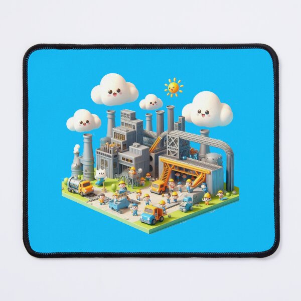 Item preview,   “POSCO Pohang Steelworks 3D Sketch — Iconic Korean Industrial Landscape” , designed and sold by PaintMeWorld.