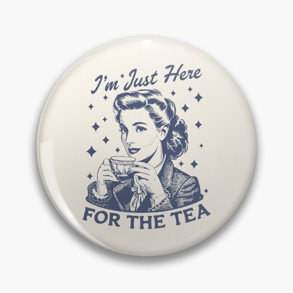 Item preview, Just Here For The Tea Vintage Classic Lady designed and sold by Y-Vibes.