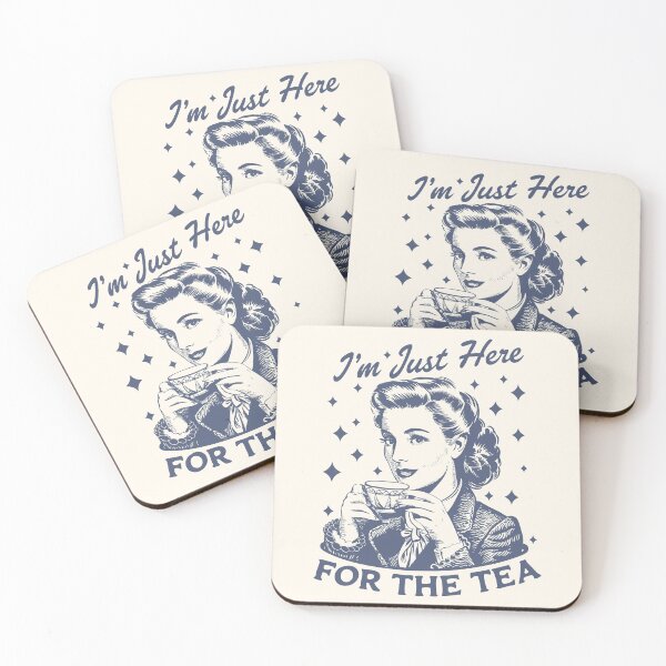 Item preview, Just Here For The Tea Vintage Classic Lady designed and sold by Y-Vibes.