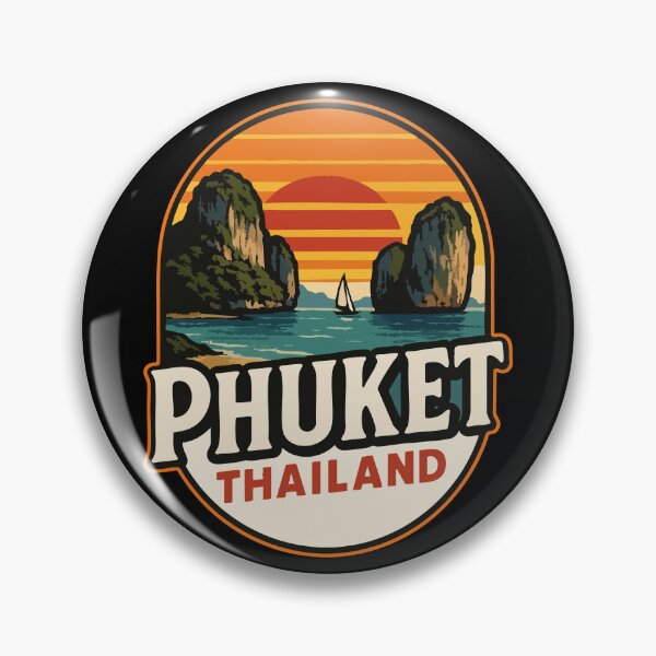 Item preview, Phuket Island Thailand Retro Vintage Travel designed and sold by TomFrontierArt.