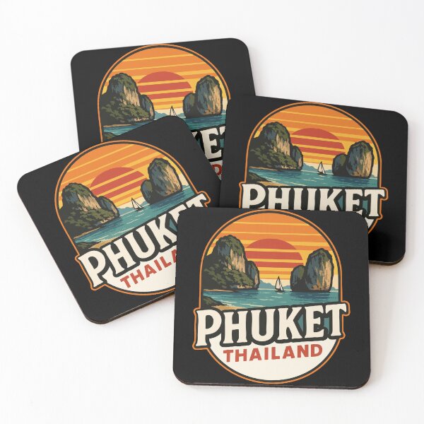 Item preview, Phuket Island Thailand Retro Vintage Travel designed and sold by TomFrontierArt.