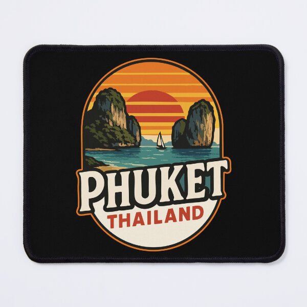 Item preview, Phuket Island Thailand Retro Vintage Travel designed and sold by TomFrontierArt.