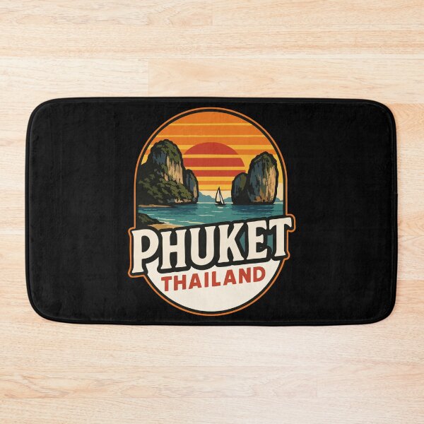 Item preview, Phuket Island Thailand Retro Vintage Travel designed and sold by TomFrontierArt.