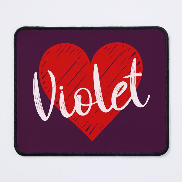 Item preview, Violet Name Red Heart  designed and sold by Jeallan Designs.