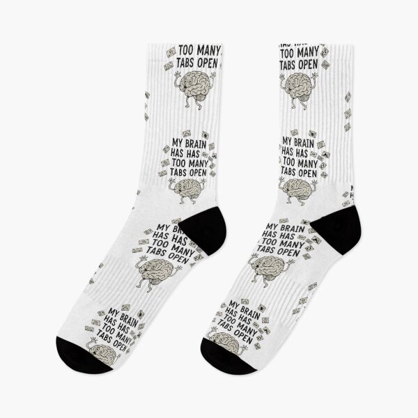 Item preview, Too Many Tabs Open – Funny Mind Overload Quote designed and sold by CuteOasis.