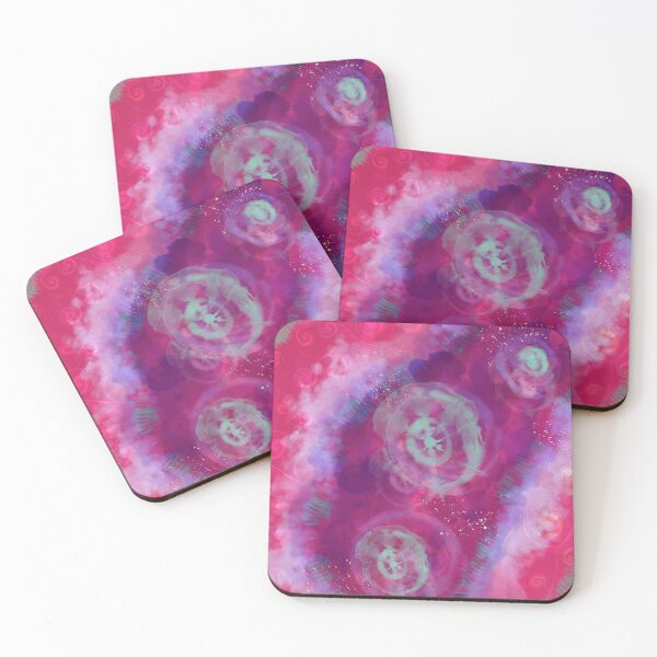 Item preview, Watermelon Tie Dye abstract organic pattern designed and sold by Derailed-Drips.