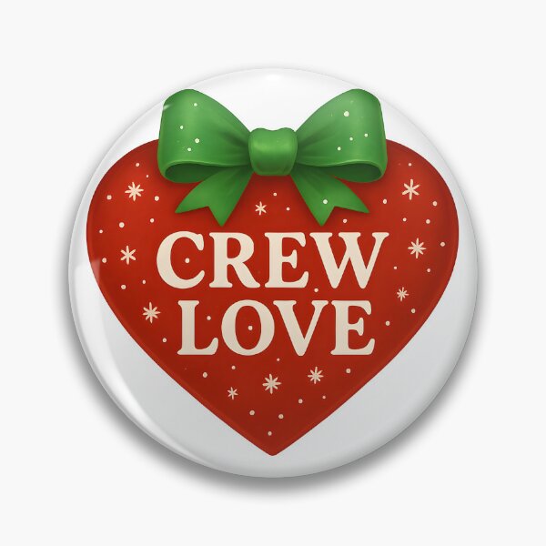 Item preview, Crew Love Christmas Heart – Festive Holiday Team Design designed and sold by ArtSpark Studio.