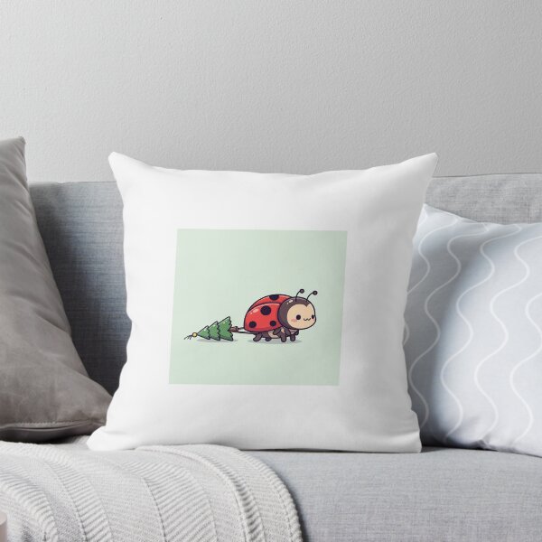 Item preview, Cute ladybug carrying a christmas tree designed and sold by mayatA-rt.