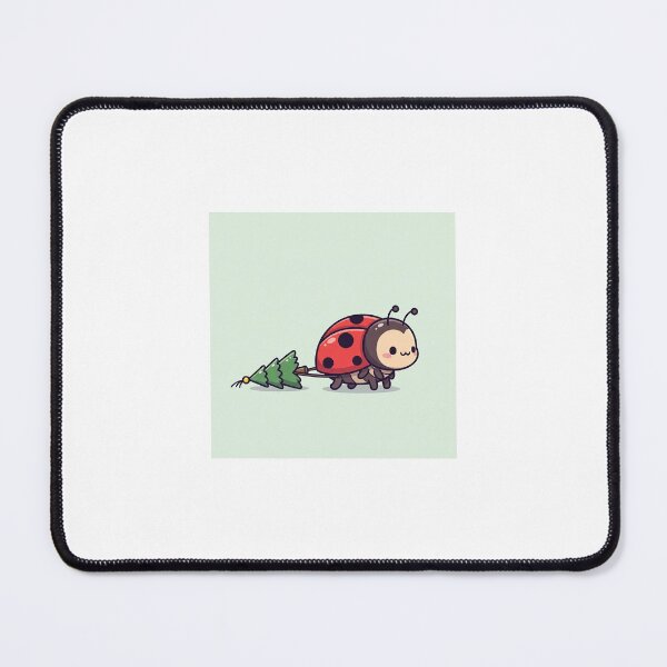 Item preview, Cute ladybug carrying a christmas tree designed and sold by mayatA-rt.