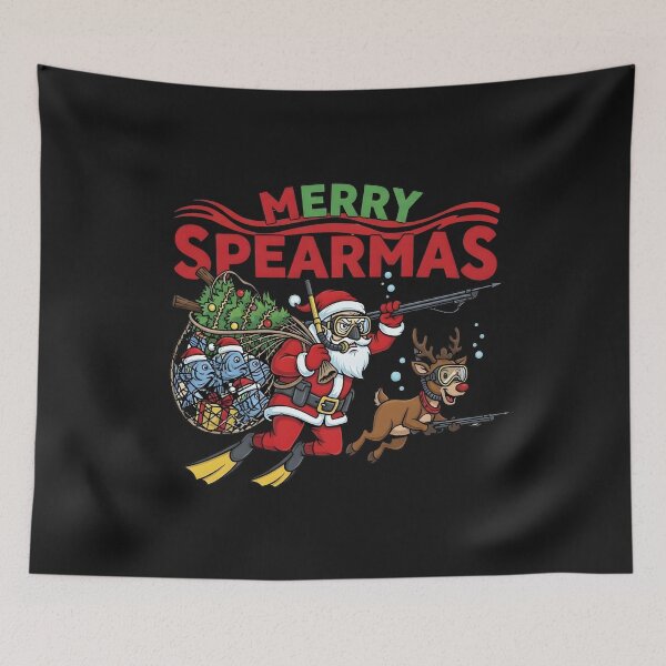 Item preview, Spearfishing Christmas Gift T-Shirt | Funny Spearo Xmas Tee designed and sold by Clothesbest.