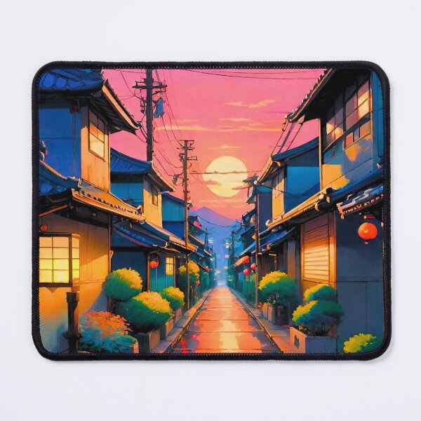 Item preview, Hushed Streets, Warm Glows on Japanese Street designed and sold by ZenGrooves.