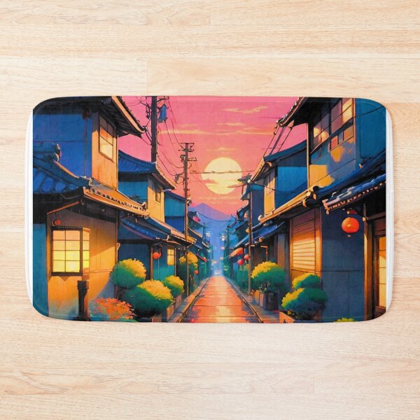 Item preview, Hushed Streets, Warm Glows on Japanese Street designed and sold by ZenGrooves.