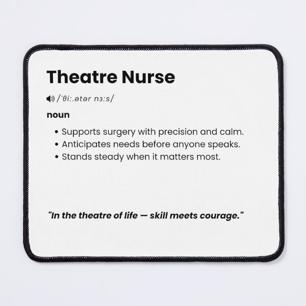 Item preview, Theatre Nurse Definition | Scrub Nurse Gift for Surgical & Operating Staff designed and sold by Yuli Club.