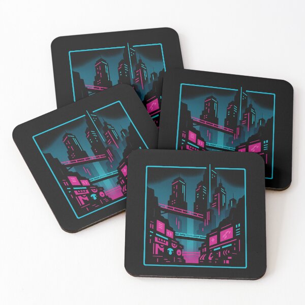 Item preview, Neon Abyss Streets – Cyberpunk City Glow designed and sold by AddictiveDesign.