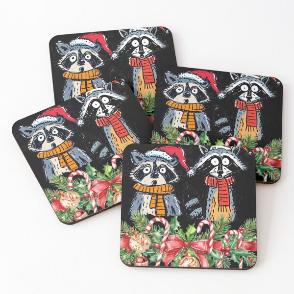 Item preview, Raccoons and Christmas  designed and sold by Palmtree94.