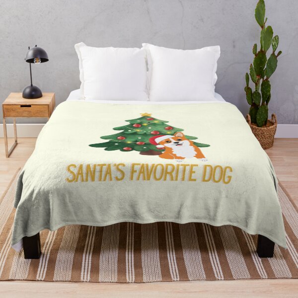 Item preview, Santa’s Favorite Dog with Christmas Hat designed and sold by Inkworksbyshery.