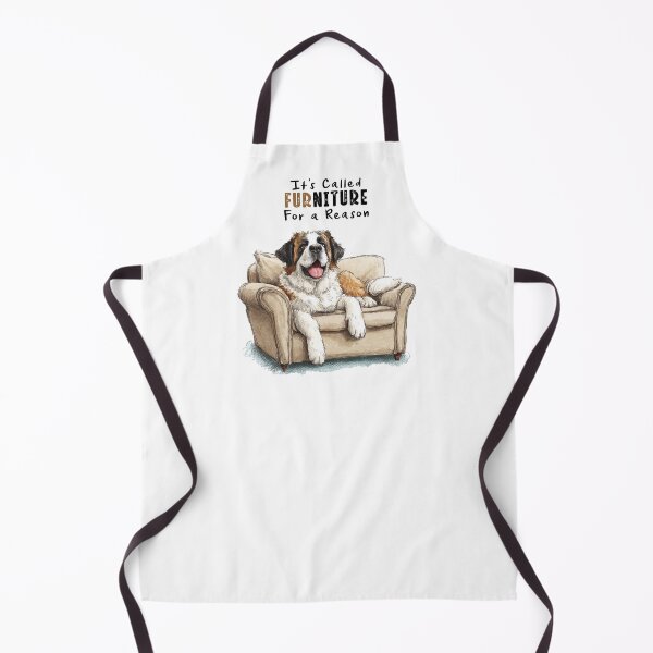 Item preview, Funny Saint Bernard Art - It’s Called Furniture for a Reason designed and sold by newnomads-art.