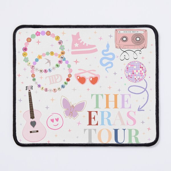 Item preview, Eras Tour Friendship Bracelets Pink Graphics - White designed and sold by SaltedBeachPaperie.