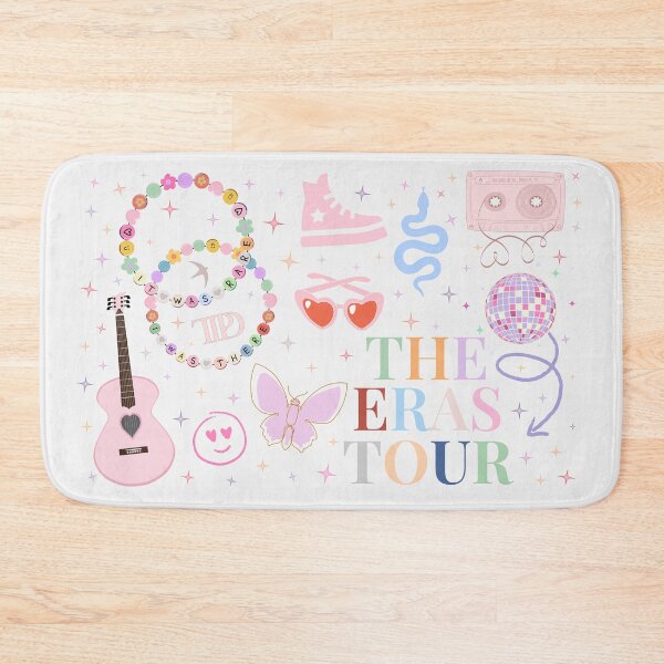 Item preview, Eras Tour Friendship Bracelets Pink Graphics - White designed and sold by SaltedBeachPaperie.