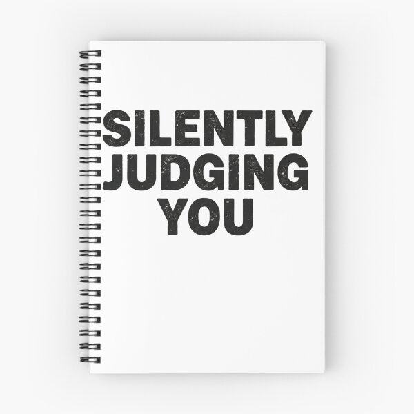 Item preview, Silently Judging You – Sarcastic Text Design designed and sold by CuteOasis.