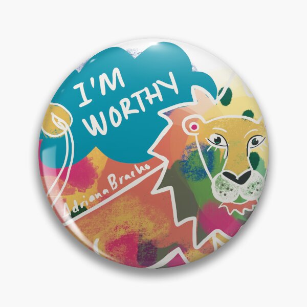 Item preview, Colorful Lion I´m Worthy designed and sold by Adriana Bracho.