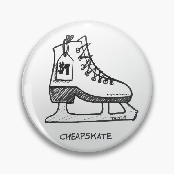 Item preview, A Cheapskate is an Inexpensive Ice Skate designed and sold by PumpkinPieComic.