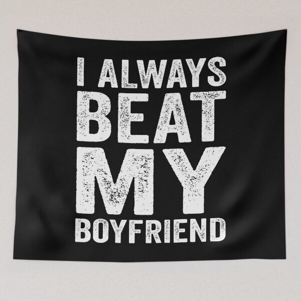 Item preview, I Have My Boyfriend Always Funny Relationship Valentine designed and sold by BeverlyBrenda.
