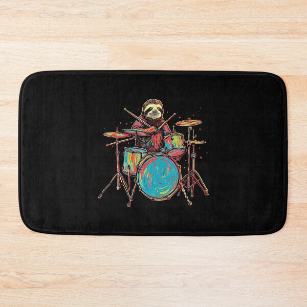 Item preview, Sloth Playing Drums Funny Drumming Animal Drummer designed and sold by SheilaAnjelica.