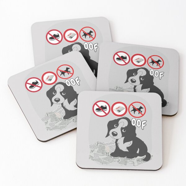 Item preview, Cute Puppy Saying Oof - Funny Dog Meme with No Pee No Paper. designed and sold by LunaPrintCo.