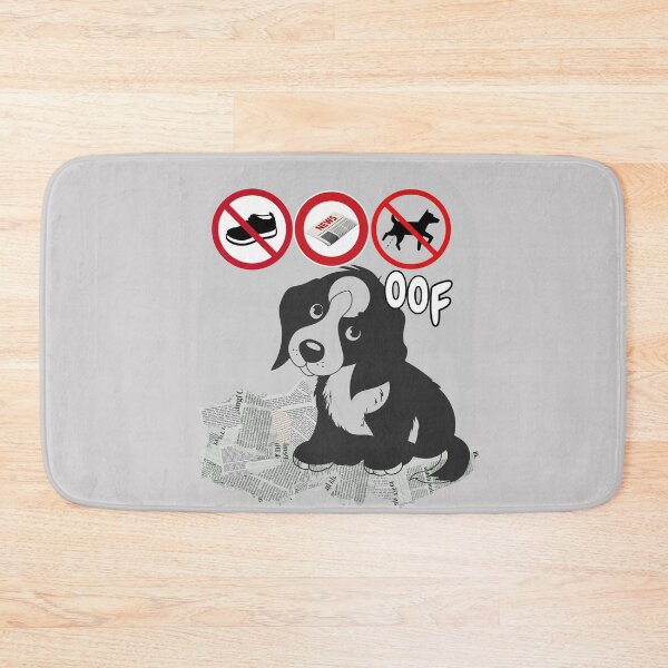 Item preview, Cute Puppy Saying Oof - Funny Dog Meme with No Pee No Paper. designed and sold by LunaPrintCo.