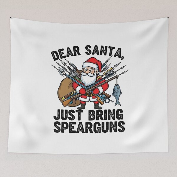 Item preview, Dear Santa Just Bring Spearguns Shirt | Funny Spearo Xmas Gift designed and sold by Clothesbest.