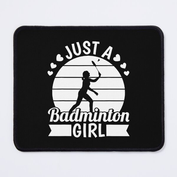 Item preview, Badminton Shuttlecock Racket Racquet - Just A Badminton Girl designed and sold by BeverlyBrenda.