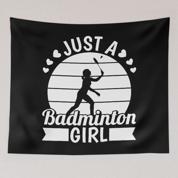 Item preview, Badminton Shuttlecock Racket Racquet - Just A Badminton Girl designed and sold by BeverlyBrenda.